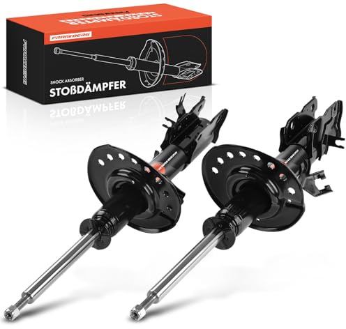 Frankberg 2x Amortisseur à gaz Avant Gauche Droite 568mm Pression de gaz Compatible avec Qashqai +2 I J10 NJ10 2006-2013 Remplacer# 54302JM00A
