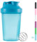 huiyoujiu Protein Shaker Bottle, Supplements Shakers with Mixing Ball, Portable Workout Water Cup with Leakproof Flip-on Lid, 400ml Fitness Milkshake Bottle for Gym, Sports, Fitness