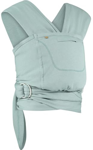 Caboo Organic Cotton Baby Carrier Slings - Sage | Baby Sling Carrier for Newborn Essentials | Toddler Sling Baby Carriers from Newborn