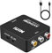 Convertitore da RCA a HDMI, AV a HDMI con cavo di alimentazione USB, 1080P Mini RCA composito CVBS AV a HDMI, adattatore audio video supporta PAL/NTSC per PC, laptop, PS4, PS3, Xbox, VCR, DVD, STB,