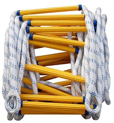 Emergency ladder, Safety Rope Ladder,Fire Escape Ladder, Emergency Fire Escape Ladder, Escape Ladder Lifeline Ladder Outdoor Nylon Soft Ladder for Home Climbing Engineeaerial Work/18M/59Ft