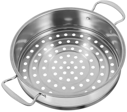 VALICLUD Stainless Steel Steamer Basket 9.37 Inch Vegetable Steamer Insert Multi-functional Cooking Rack Suitable for Seafood Dumplings Pot