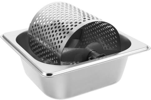 MAGICLULU Outil rouleau à beurre rouleau à beurre en acier inoxydable outil de fabrication de hamburger pour faire des hamburgers pâtissier Silver