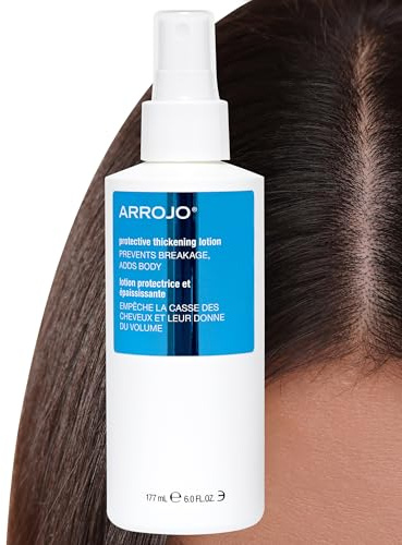 Arrojo Protective Thickening Lotion – Heat Protectant & Blow Dry Spray for All Hair Types – Sulfate & Paraben-Free, Anti Frizz & UV Protection, 6 fl. oz.