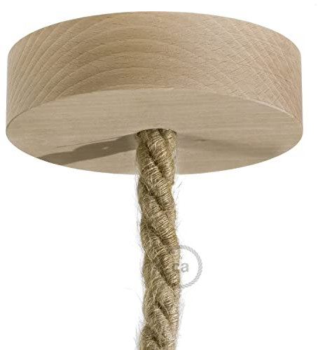 creative cables Kit Rosace en Bois pour Corde XL - Neutre