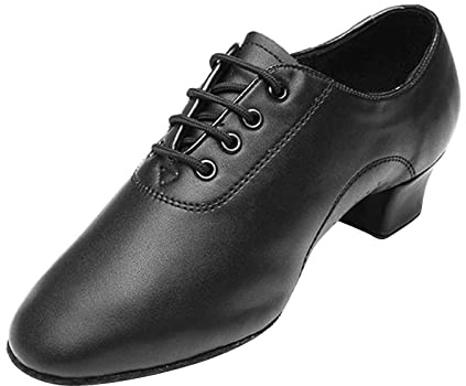 Scarpe Ragazzi Scarpe da ballo moderne Sala da ballo Latino Scarpe da ballo in pelle tinta unita per allacciare Bambini Ragazzi Inverno