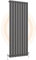 Heilmetz Anthracite Radiators Vertical Radiator 1600 x 608mm Designer Flat Panel Radiator Modern Heater Central Heating Radiator