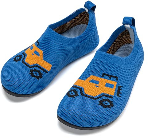 KOWAYI Chaussons pieds nus Enfants Garçons, Filles Chaussons pieds nus souples, Chaussons de bain légers, Chaussons d'apprentissage doux pour bébés-JPC-BLAN-29