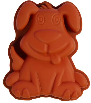 Silver-Stage Moule à gâteau en silicone pour chien - Pour anniversaire d'enfant - Pour la pâtisserie, la glace, le chocolat, le pain, le dessert, le pudding, le pudding - Sans BPA - Mini moule à
