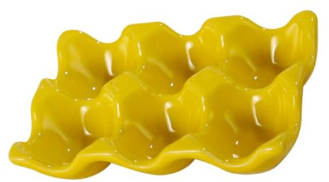 EXCEART Plateau De Service à Œufs Pour Réfrigérateur Organisateur Œufs Céramique Décoratif Plat Pratique Et Facile à Nettoyer