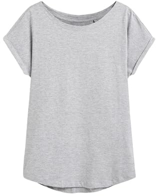 NEXT Femme T-Shirt à Mancherons Gris chiné 42