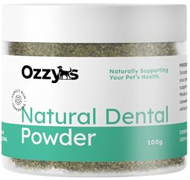 Ozzy’s Dog Dental Powder - Natural Seaweed Powder for Teeth, Plaque & Tartar Control, Fresh Breath & Daily Oral Care for Dogs - Made in The UK