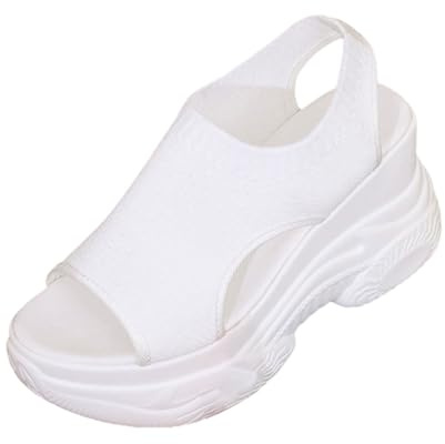 Sandales Femme Été Confortable Talon Compensé Avec Boucle Orthopédique Sandale Bout Ouvert Antidérapant Leger Bohême Chaussures Respirantes Femme Plage Décontractées Mode Fashion Chaussure