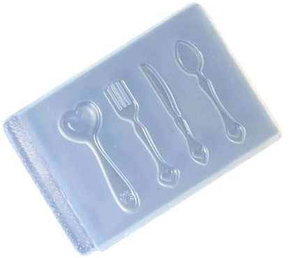 Stampo a forma di posate di grado professionale in silicone per decorazioni uniche della cucina gioielli stampo in resina adatto ai principianti