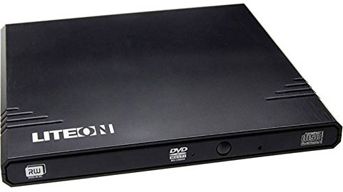 LITE-ON - 8X Ultra Slim External DVD Writer with Link2TV Connectivity, Black