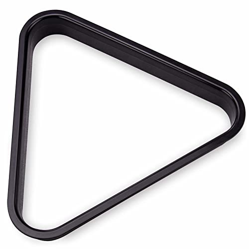 Mini Triangle Pool Rack | Black Miniature Billiards Accessory | Fits 1.5 Pool Balls for Compact Tables