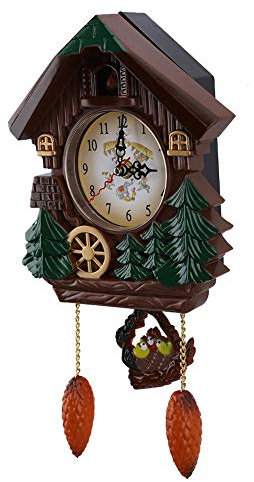 Orologio da parete a cucù Artigianato vintage Orologio da tavolo in legno alla moda per camera da letto Soggiorno Decorazione ufficio scuola