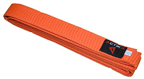 ACTIKA Budogürtel Karate Judo Taekwondo Kampfsport Ju-Jutsu Karategürtel (Orange, 260)