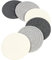 Casaphoria Untersetzer für Getränke, Vintage Gewebte Untersetzer für Tischschutz, Wasserabsorbierende Untersetzer Set, Handgemachte Geflochtene Stoffuntersetzer Hitzebeständig (Dunkelgrau, Beige, 6)