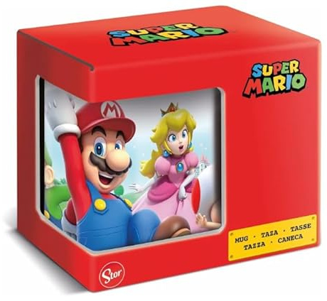 ILS I LOVE SHOPPING Tazza in ceramica per Bambini in confezione regalo (Supermario)