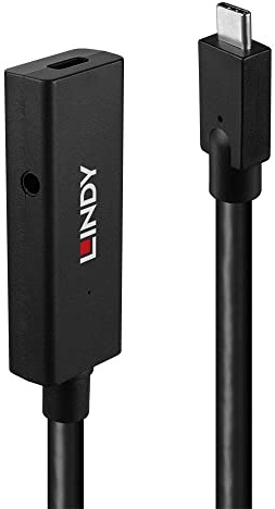 LINDY 43364 Extensión activa USB 3.2 Gen 2 C/C de 5 m