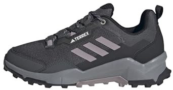 adidas Mujer Terrex AX4 Hiking Shoes, Grey Six/Preloved Fig/Core Black, 39 1/3 EU