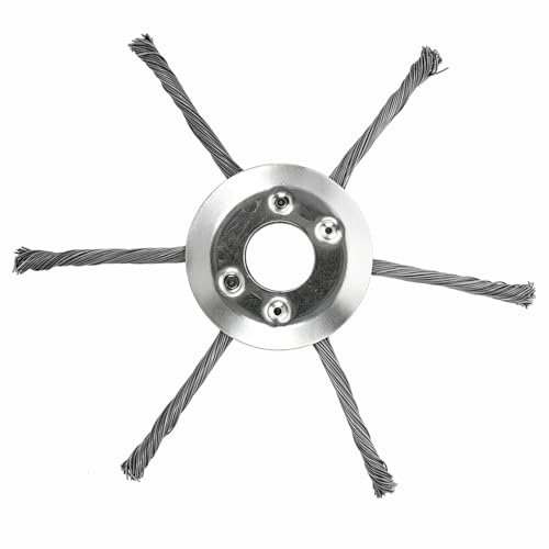 Filo di acciaio tagliaerba testa torsione nodo filo di acciaio decespugliatore disco con 6 teste per giardino tosaerba accessori di ricambio