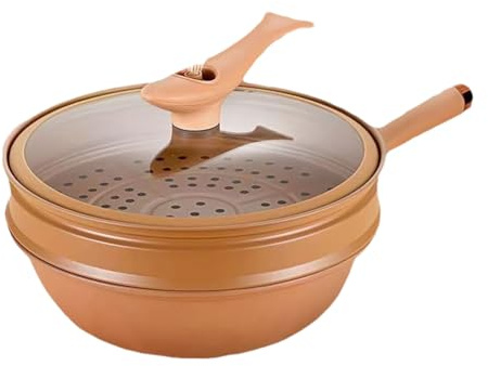 Non-stick – kinesisk stekpanna – järntrapets textur, energikoncentrerande köksredskap kinesiska för induktion, elektriska, halogenugnar