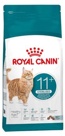 Royal Canin Ageing Sterilised 11+ | 4 kg | Alimento seco para Gatos esterilizados a Partir de los 11 años | Fórmula con el Complejo HealthyAge7™ | Contiene croquetas fáciles de Masticar