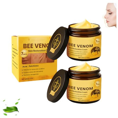 Crema per la cura della pelle con veleno d'api, siero anti-invecchiamento, rassoda e rinforza il viso, ripara e idrata, leviga le rughe e le linee sottili, ingredienti naturali per tutti i tipi di