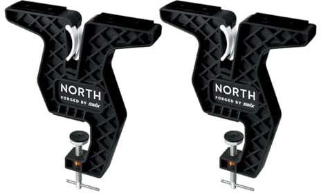 Swix T-Bar Freeride Vise, Universal Two-Piece Set for Skis, Snowboards, Black