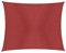 Windhager Sonnensegel Cannes Rechteck 3 x 4 m, Sonnenschutz für Garten & Terrasse, UV- und witterungsbeständig, rot, 10778