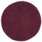 DII Crochet Collection Wende-Badematte, rund, 69,8 cm Durchmesser, Weinrot