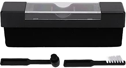 Tomotato Kit di Pulizia per Dischi in Vinile, Spazzola antistatica per Giradischi con Strumento di Pulizia 125x30x45 mm in plastica Resistente per Mantenere i Dischi in Vinile Come Nuovi