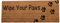 100% Natural Coir Door Mat 125 x 40cm Indoor Outdoor Non-Slip Backing Long Decorative Welcome Doormat for Hallway Foyer Dirt Trapper Large Entrance Runner [Wipe Your Paws]