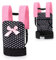 Bayer Design 62260AA Puppentrage mit gepolsterten Schultergurten, vorne und hinten zu tragen, schwarz, rosa, Schleife