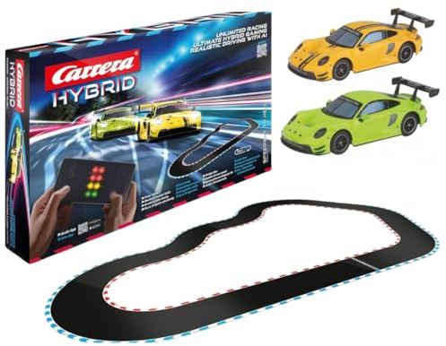 Carrera Hybrid 50050001 Speedway to Hell Porsche 911 GT3 R 1:50 Scale AI-Supported Race System with Working Lights & USB-C Charging