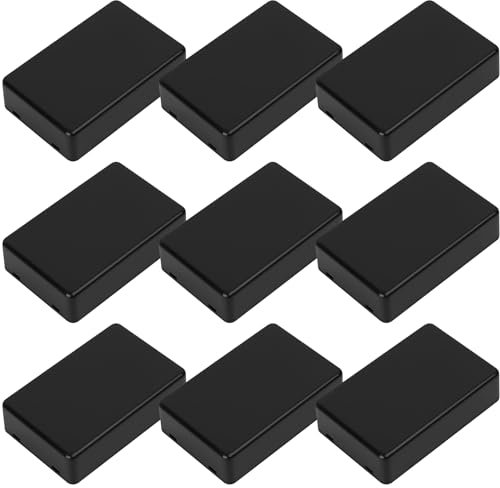 9 Stk Abzweigdose Wasserdicht, Kunststoffgehäuse Elektronik Gehäuse Kunststoff Projekt Box Abzweigdosen, Verteilerdose Außen Wasserdicht Aufputz Abzweigkasten, DIY Kabelanschlussdose, 70x45x18mm
