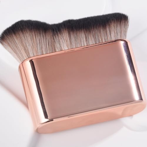 Self Tan Brush Soft Brush Portable Self Tanning Brush Self Tanner Face Brush For Body & Leg Makeup（Rose Gold）