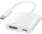 Adaptateur USB C vers HDMI 4K@60Hz, USB 3.1 Type C HDMI Digital AV Adaptateur HD-MI USBC HD Vidéo et Audio Sync Convertisseur d'écran pour iPhone16 15 MacBook Pro Galaxy S24, Sans objet pour Netflix