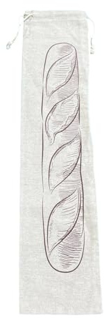Sacs à pain pratiques en lin avec cordon de serrage, emballage durable et respirant pour pain, fruits et collations