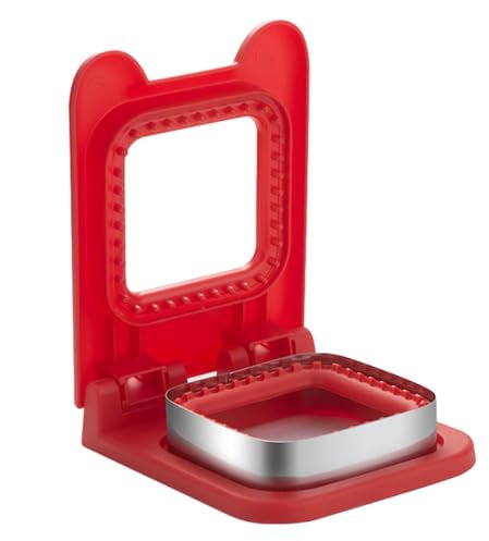 Taglierina per sandwich e sigillante, tagliapasta per panini per bambini, senza crosta, per pane e pancake, forma quadrata a forma di sandwich, per biscotti, pane, pancake, sabbia