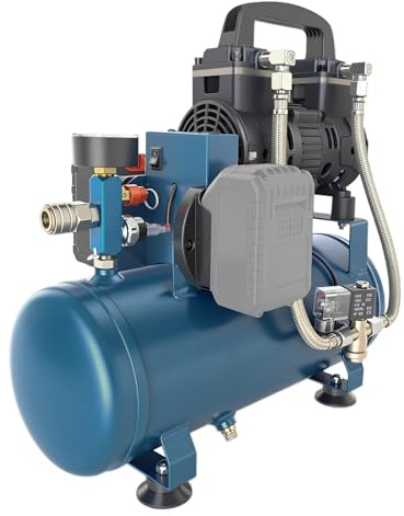 Compresor de aire comprimido para batería Makita de 18 V, compresor de aire portátil, presión de trabajo de 7,5 bares, capacidad de botella de gas de 9 l, inflado rápido para herramientas neumáticas