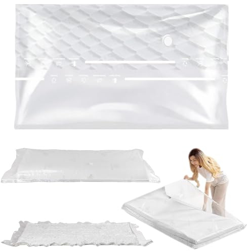Jiavlyx Sacco Sottovuoto,Sacco Sottovuoto Materasso, Custodia Materasso, Conservazione A Lungo Polvere E Umidità, Per Traslochi, Conservazione E Trasporto (S 150 * 100)