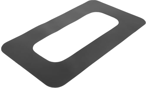 Alipis Patch de Connexion pour Boîtier D'aileron de Paddle 9 Pouces en PVC Noir, Base Remplaçable pour Sup et Planche de Surf, Améliore la Stabilité Contrôle en Sports Nautiques