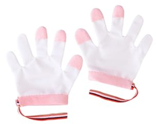 Tmboryuu Guantes protectores de dedos para bebé, para evitar que se chupen el pulgar las uñas, de algodón suave, cómodos, transpirables, fáciles de llevar para bebés, guantes para dejar de chupar el