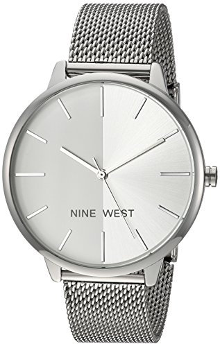 Nine West Women's Mesh Bracelet Watch Silver