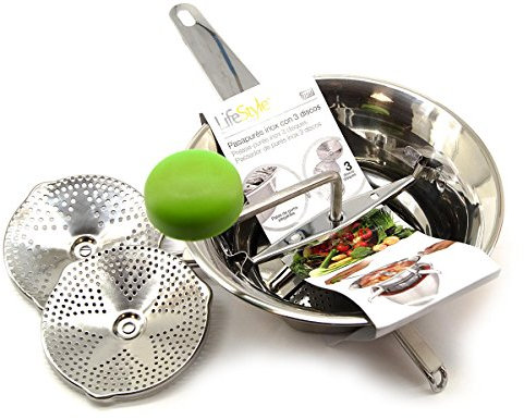 Lifestyle Pasapurés inox xon 3 discos y 3 apoyos