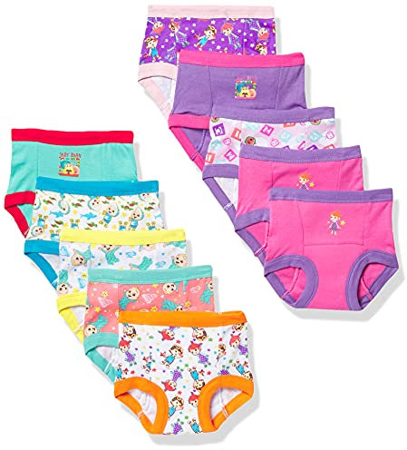 Coco Melon unisex baby Potty Pants Multipack and Toddler Training Underwear, Cocomelong10pk, 3T US