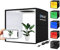 Light Box Photography,Lechnical Soft Box Set Portable Folding Photo Lighting Modifier Photography Tent Box with 12 Colors Backdrops